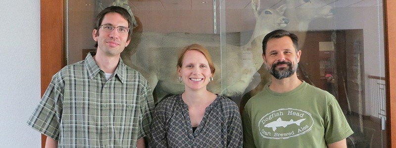 Image of Timothy Henkel, Emily Croteau, and Matthew Waters